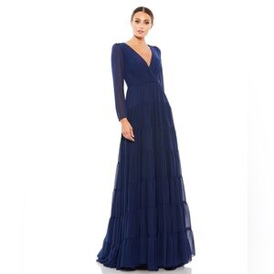 Ieena by Mac Duggal Navy Gown 55331